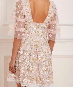 Needle & Thread Holding LTD Pretty Petals Micro Mini Dress Womenswear