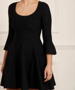 Needle & Thread Holding LTD Womenswear Pretty Pointelle Knit Scoop Neck Mini Dress