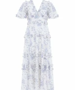 Needle & Thread Holding LTD Womenswear Rambling Roses Cotton Ankle Gown