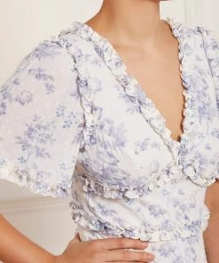 Needle & Thread Holding LTD Womenswear Rambling Roses Cotton Ankle Gown