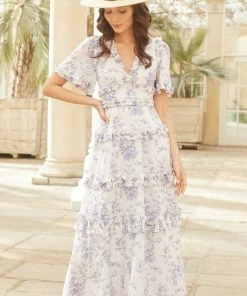 Needle & Thread Holding LTD Womenswear Rambling Roses Cotton Ankle Gown