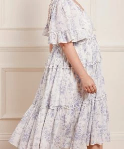 Needle & Thread Holding LTD Womenswear Rambling Roses Cotton Smocked Midaxi Dress