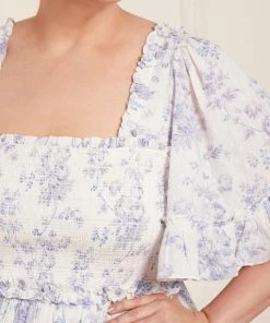 Needle & Thread Holding LTD Womenswear Rambling Roses Cotton Smocked Midaxi Dress