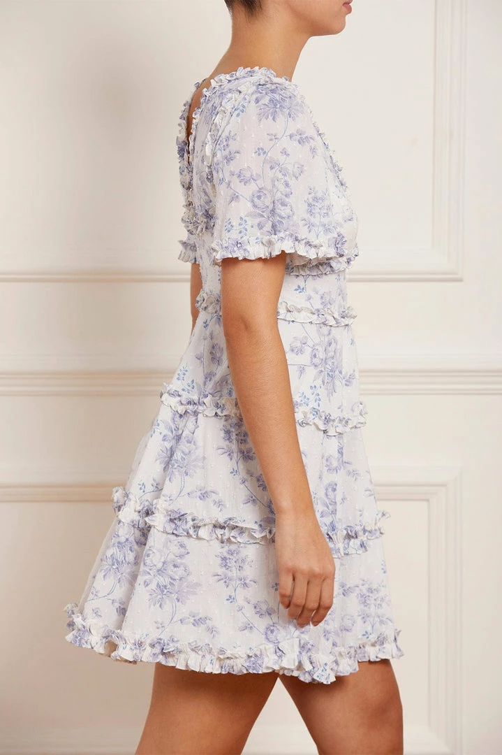 Budget 🛒 Needle & Thread Holding LTD 👩 Womenswear Rambling Roses Cotton Micro Mini 👗 Dress ⭐ 6 Needle & Thread Holding LTD Womenswear Rambling Roses Cotton Micro Mini Dress