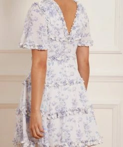 Budget 🛒 Needle & Thread Holding LTD 👩 Womenswear Rambling Roses Cotton Micro Mini 👗 Dress ⭐ 18 Needle & Thread Holding LTD Womenswear Rambling Roses Cotton Micro Mini Dress