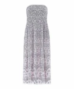 Needle & Thread Holding LTD Ribbon Lace Strapless Corset Ballerina Dress