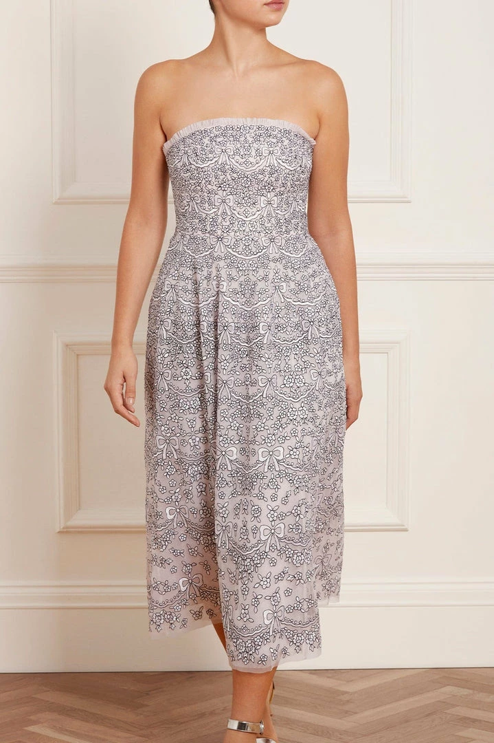 Discount 🤩 Needle & Thread Holding LTD Ribbon Lace Strapless Corset Ballerina 👗 Dress 🤩 5 Needle & Thread Holding LTD Ribbon Lace Strapless Corset Ballerina Dress