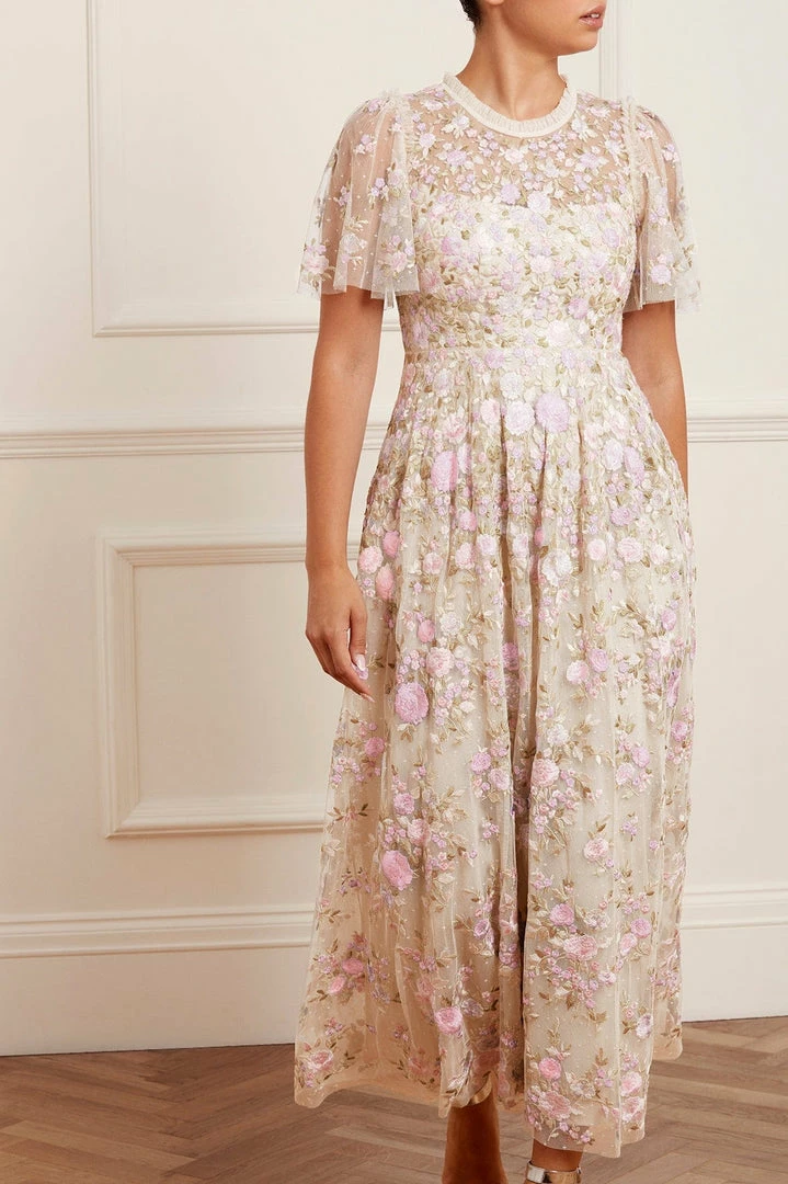 New 👏 Needle & Thread Holding LTD Rose Dream Ankle Gown ⭐ 5 Needle & Thread Holding LTD Rose Dream Ankle Gown