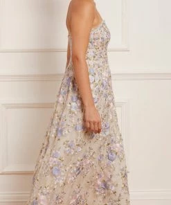 Needle & Thread Holding LTD Rose Dream Strapless Corset Ankle Gown