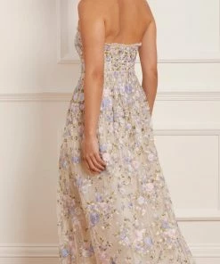 Needle & Thread Holding LTD Rose Dream Strapless Corset Ankle Gown