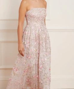Needle & Thread Holding LTD Womenswear Rose Dream Strapless Corset Ankle Gown