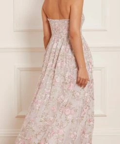 Needle & Thread Holding LTD Womenswear Rose Dream Strapless Corset Ankle Gown