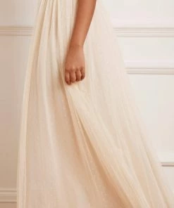 Needle & Thread Holding LTD Rosie Lace Bodice Short Sleeve Ankle Gown