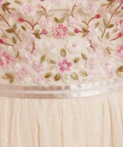 Needle & Thread Holding LTD Rosie Lace Bodice Short Sleeve Ankle Gown