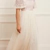 Needle & Thread Holding LTD Rosie Lace Bodice Short Sleeve Ankle Gown Womenswear