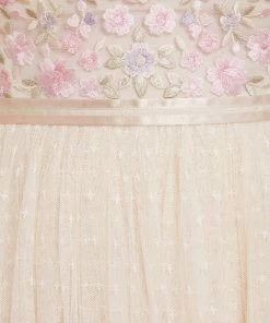 Needle & Thread Holding LTD Rosie Lace Bodice Short Sleeve Ankle Gown Womenswear