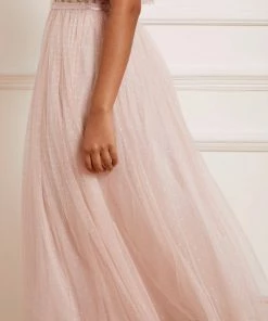 Needle & Thread Holding LTD Rosie Lace Bodice Short Sleeve Round Neck Ballerina Dress