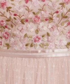 Needle & Thread Holding LTD Rosie Lace Bodice Short Sleeve Round Neck Ballerina Dress