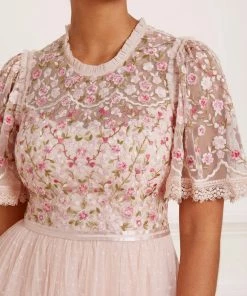 Needle & Thread Holding LTD Rosie Lace Bodice Short Sleeve Round Neck Ballerina Dress