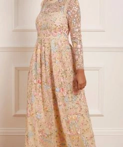 Cheap 😉 Needle & Thread Holding LTD 👩 Womenswear Secret Garden Long Sleeve Ankle Gown 💯 13 Needle & Thread Holding LTD Womenswear Secret Garden Long Sleeve Ankle Gown