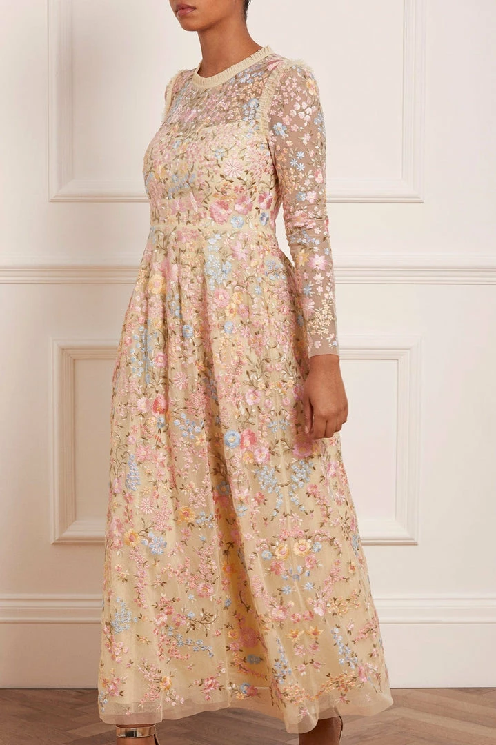 Cheap 😉 Needle & Thread Holding LTD 👩 Womenswear Secret Garden Long Sleeve Ankle Gown 💯 5 Needle & Thread Holding LTD Womenswear Secret Garden Long Sleeve Ankle Gown