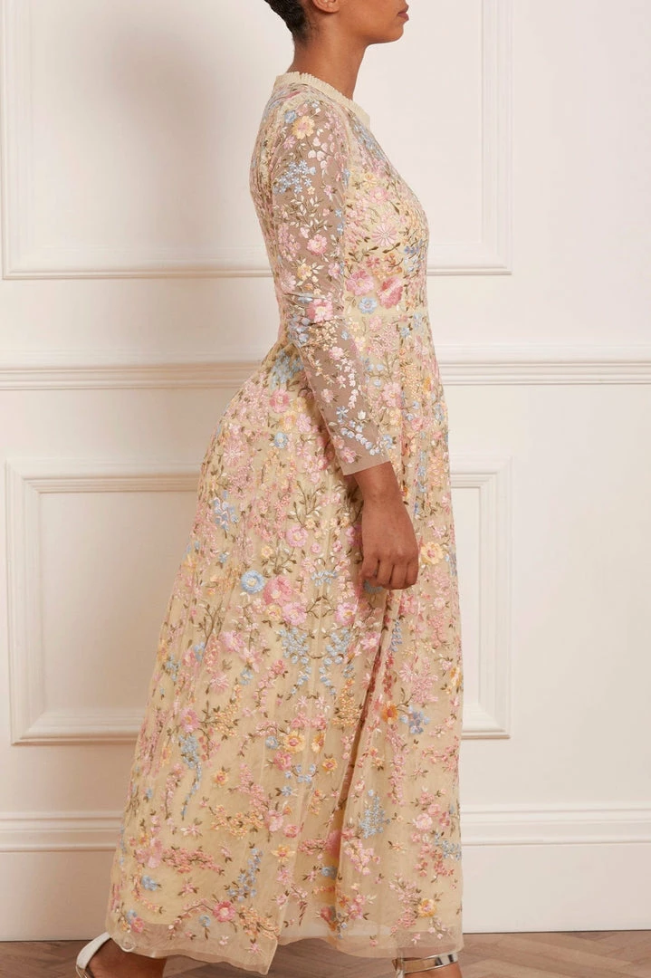 Cheap 😉 Needle & Thread Holding LTD 👩 Womenswear Secret Garden Long Sleeve Ankle Gown 💯 8 Needle & Thread Holding LTD Womenswear Secret Garden Long Sleeve Ankle Gown