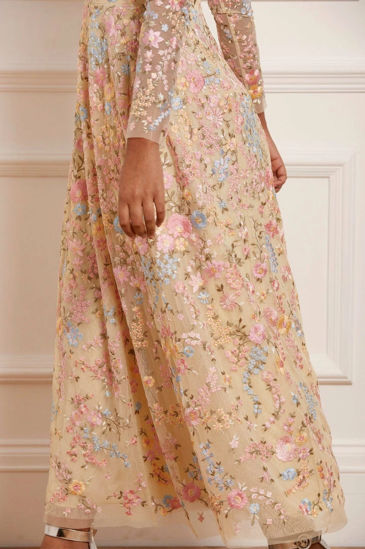 Cheap 😉 Needle & Thread Holding LTD 👩 Womenswear Secret Garden Long Sleeve Ankle Gown 💯 9 Needle & Thread Holding LTD Womenswear Secret Garden Long Sleeve Ankle Gown