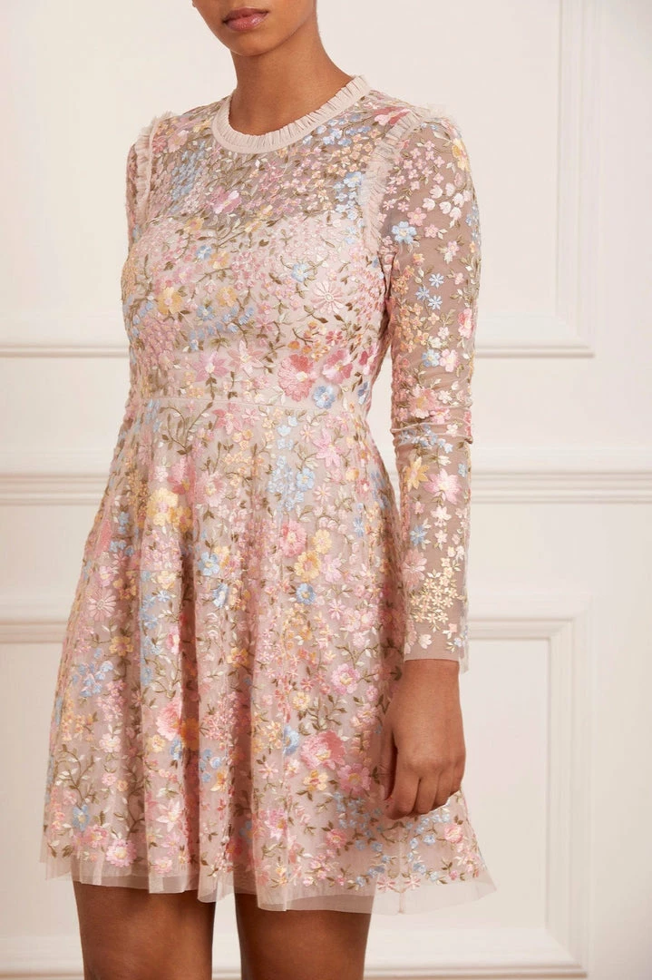 Cheap π Needle & Thread Holding LTD π© Womenswear Secret Garden Long Sleeve Micro Mini π Dress π 3 Needle & Thread Holding LTD Womenswear Secret Garden Long Sleeve Micro Mini Dress