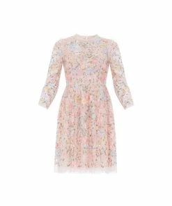 Needle & Thread Holding LTD Womenswear Secret Garden Long Sleeve Micro Mini Dress