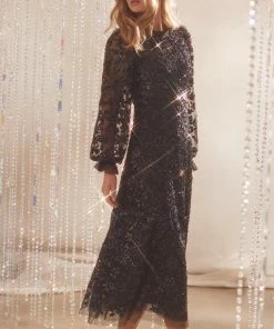 Needle & Thread Holding LTD Womenswear Seren Long Sleeve Ballerina Dress