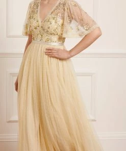 Needle & Thread Holding LTD Shimmer Primrose Bodice Ankle Gown