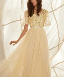 Needle & Thread Holding LTD Shimmer Primrose Bodice Ankle Gown