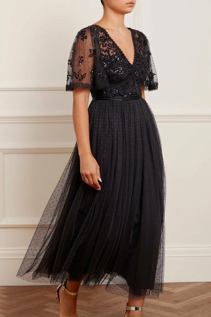 Discount 👍 Needle & Thread Holding LTD Shimmer Primrose Bodice Ankle Gown 🔔 3 Needle & Thread Holding LTD Shimmer Primrose Bodice Ankle Gown