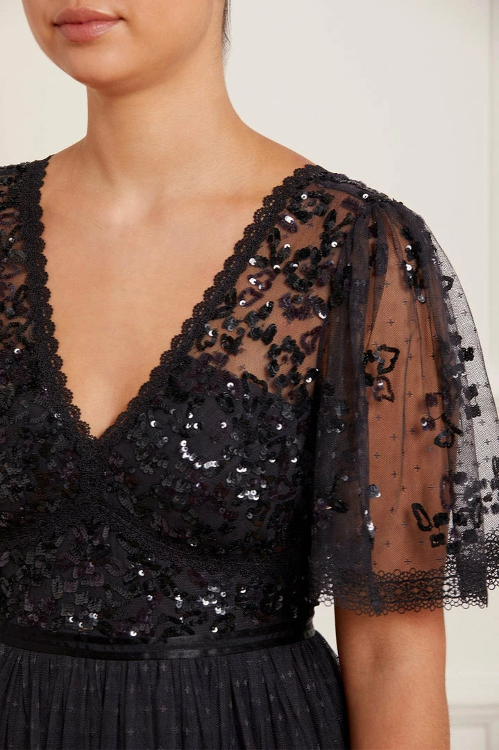 Discount 👍 Needle & Thread Holding LTD Shimmer Primrose Bodice Ankle Gown 🔔 9 Needle & Thread Holding LTD Shimmer Primrose Bodice Ankle Gown