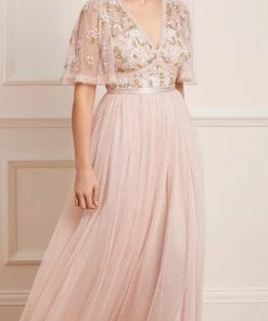 Needle & Thread Holding LTD Womenswear Shimmer Primrose Bodice Ankle Gown