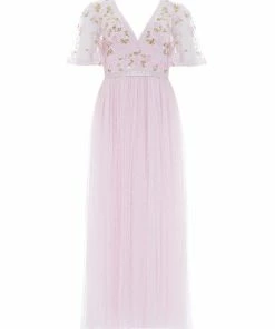 Needle & Thread Holding LTD Shimmer Primrose Bodice Ankle Gown Womenswear