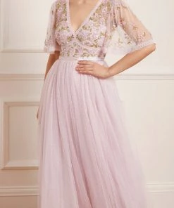 Needle & Thread Holding LTD Shimmer Primrose Bodice Ankle Gown Womenswear