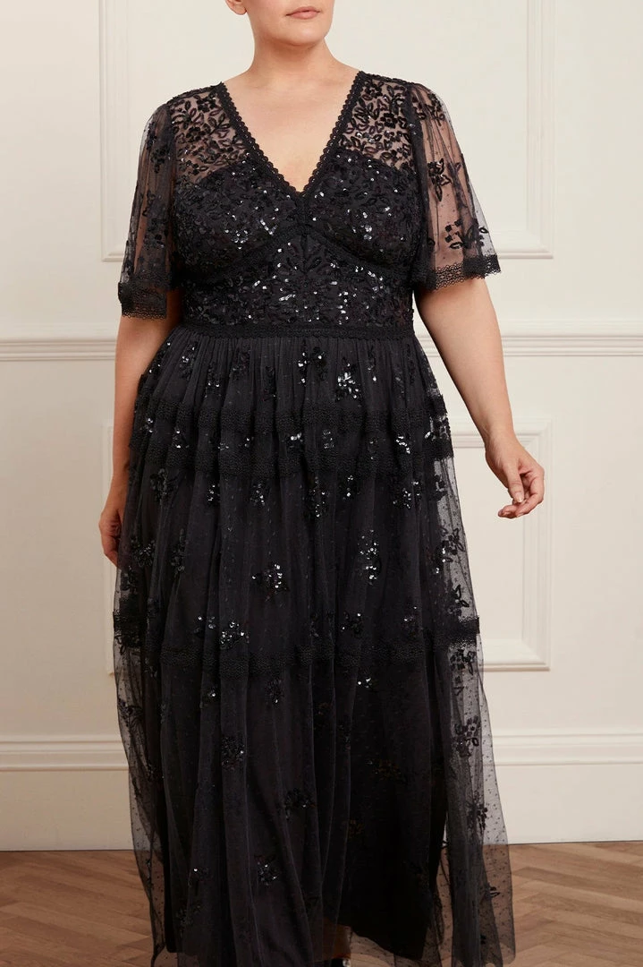 Best Sale 😉 Needle & Thread Holding LTD Shimmer Primrose Gown 🔔 3 Needle & Thread Holding LTD Shimmer Primrose Gown