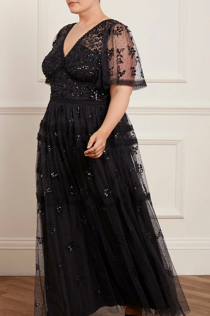 Best Sale 😉 Needle & Thread Holding LTD Shimmer Primrose Gown 🔔 5 Needle & Thread Holding LTD Shimmer Primrose Gown