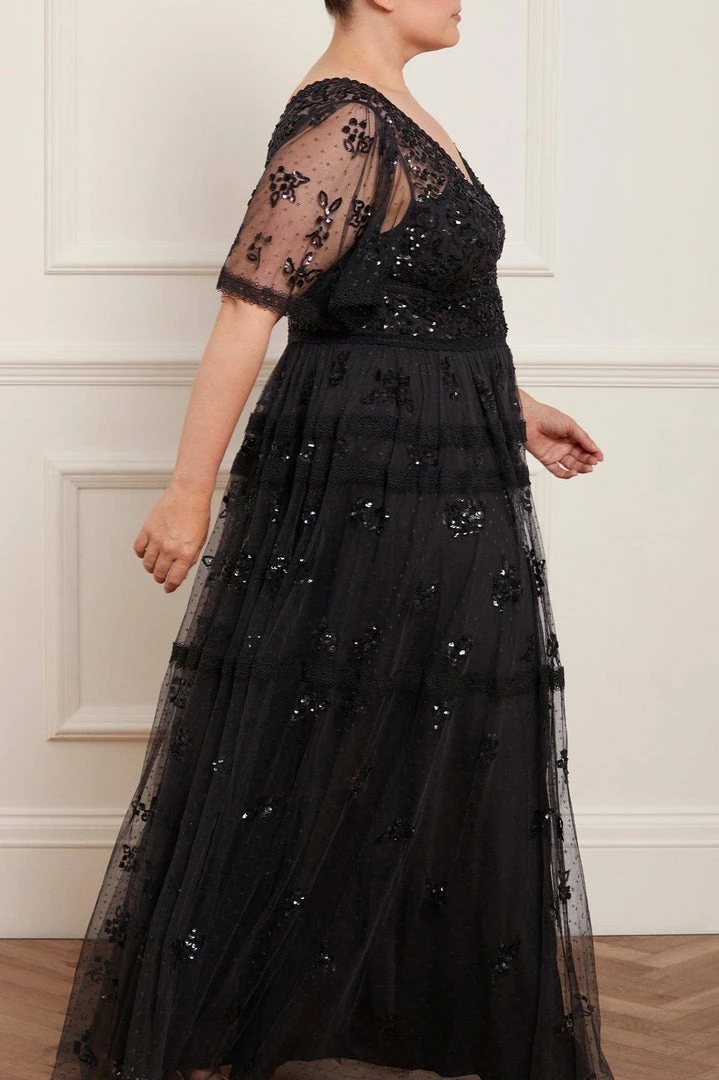 Best Sale 😉 Needle & Thread Holding LTD Shimmer Primrose Gown 🔔 6 Needle & Thread Holding LTD Shimmer Primrose Gown