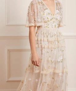 Needle & Thread Holding LTD Womenswear Shimmer Primrose Midaxi Dress