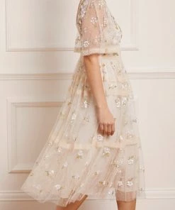 Needle & Thread Holding LTD Womenswear Shimmer Primrose Midaxi Dress