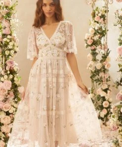 Needle & Thread Holding LTD Womenswear Shimmer Primrose Midaxi Dress