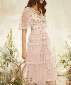 Needle & Thread Holding LTD Womenswear Shimmer Primrose Midaxi Dress