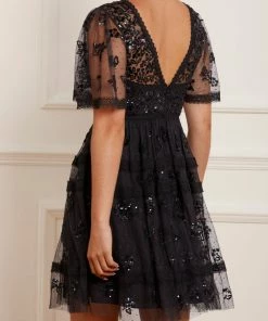 Needle & Thread Holding LTD Shimmer Primrose Mini Dress Womenswear