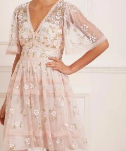 Needle & Thread Holding LTD Shimmer Primrose Mini Dress Womenswear