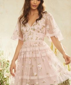 Needle & Thread Holding LTD Shimmer Primrose Mini Dress Womenswear