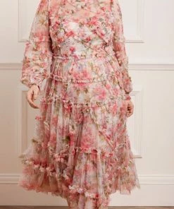 Needle & Thread Holding LTD Womenswear Summer Song Diamond Ruffle Ballerina Dress