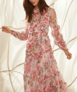 Needle & Thread Holding LTD Womenswear Summer Song Diamond Ruffle Ballerina Dress