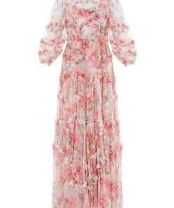 Needle & Thread Holding LTD Womenswear Summer Song Diamond Ruffle Gown